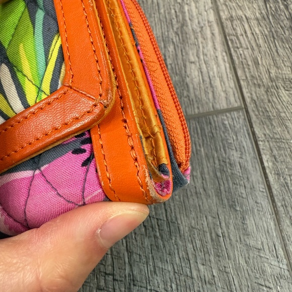 Vera Bradley Orange Anniversary Wristlet Wallet - Picture 5 of 10